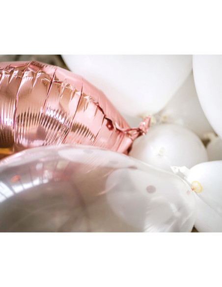 2 Kit Arche Ballons Blanc Rose Gold