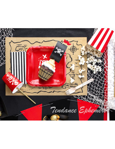 1 Kit Déco Cupcake Pirate