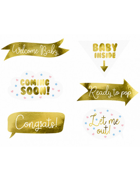 2 Kit Photobooth Baby Shower Or