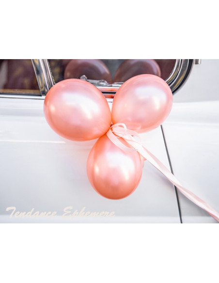 2 Kit Déco Voiture Mariage Love Rose Gold