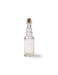 Mini bouteille en verre avec couvercle pivotant - 2 1/2oz (70ml) (6)