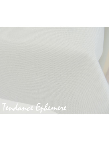 Nappe Blanche en Soft - Aspect Tissu - Rouleau 25 m 