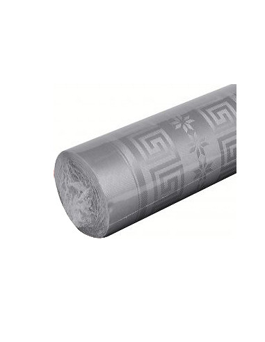 1 Nappe Damassée Gris Béton 6m