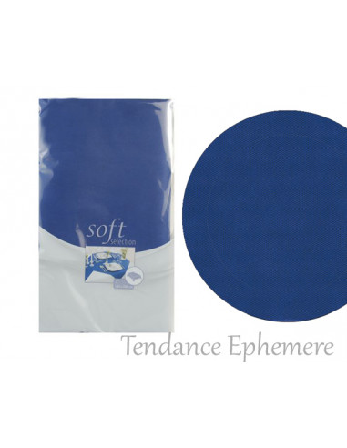 1 Nappe Papier Réutilisable Bleu Marine PP 1,40x2,40m