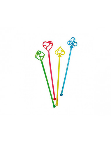 1 Agitateur Cocktail Jeu de Cartes 21cm - 10