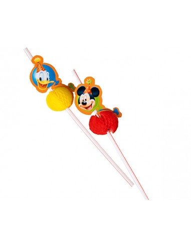 1 Paille Médaillon Mickey