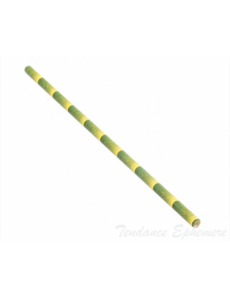 3 Paille Papier Déco Bambou 21cm - 250