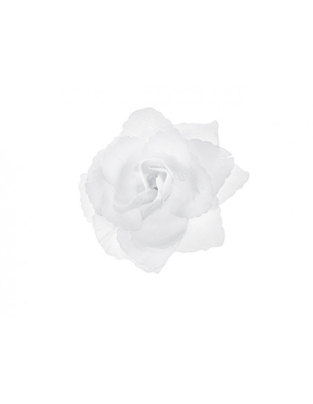 3 24 Roses Blanches Adhésives 9cm