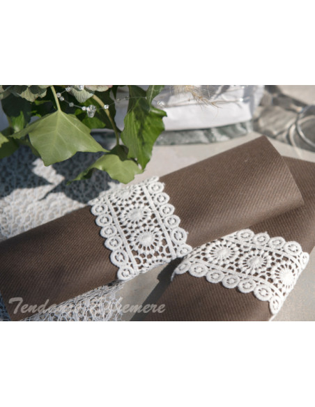 1 Ruban Broderie Blanche 5cm