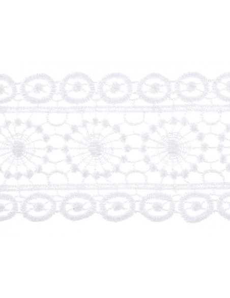 3 Ruban Broderie Blanche 5cm