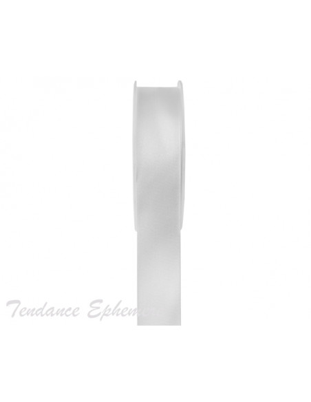 Ruban Satin Blanc 15mm - Nos rubans de Décoration - Bobine de 25m