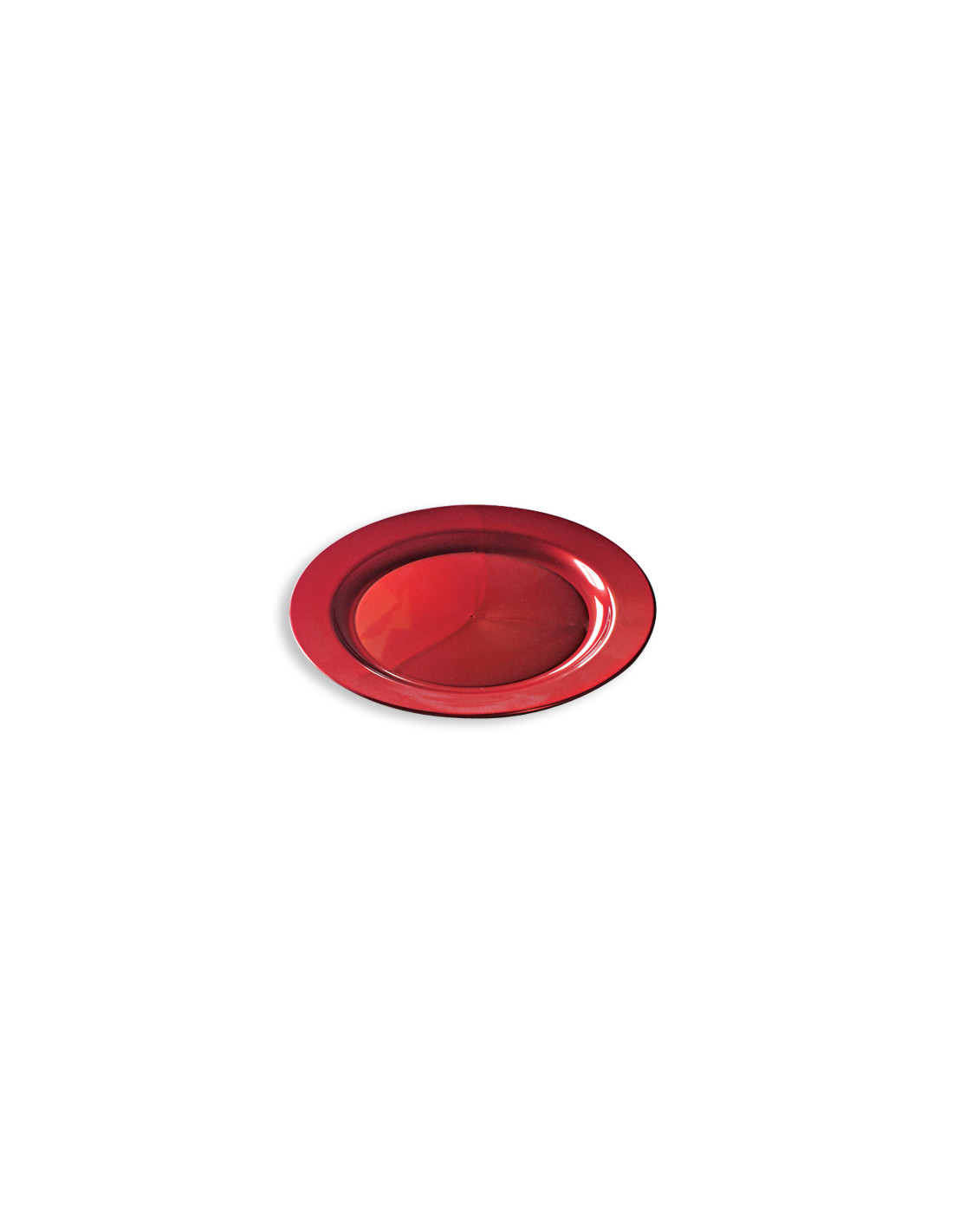 ASSIETTE JETABLE ROUGE 24cm