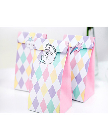 2 Sachet Papier Licorne