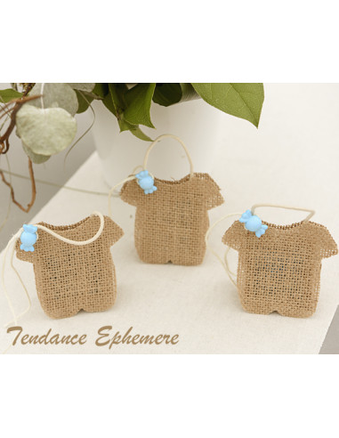 1 Sachet Dragées Salopette Toile de Jute