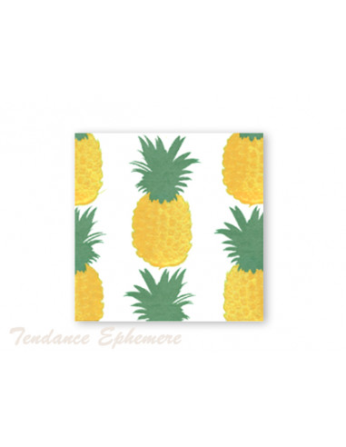 1 Serviette Intissée Ananas