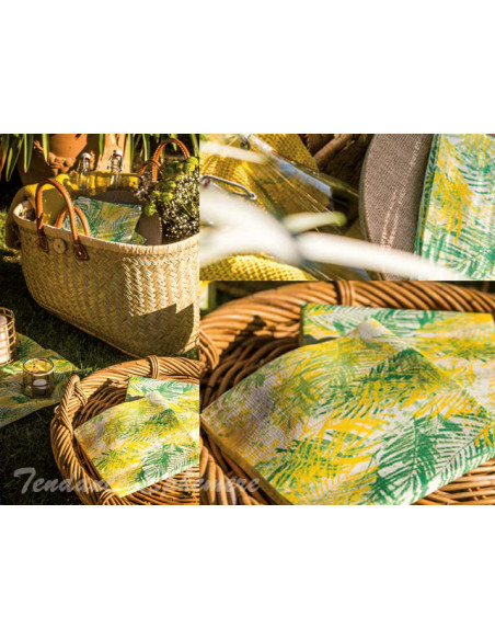 2 Serviette Intissée Végétal