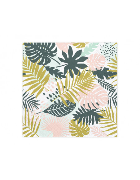 1 Serviette Papier Aloha Pastel