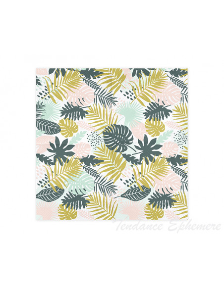 2 Serviette Papier Aloha Pastel