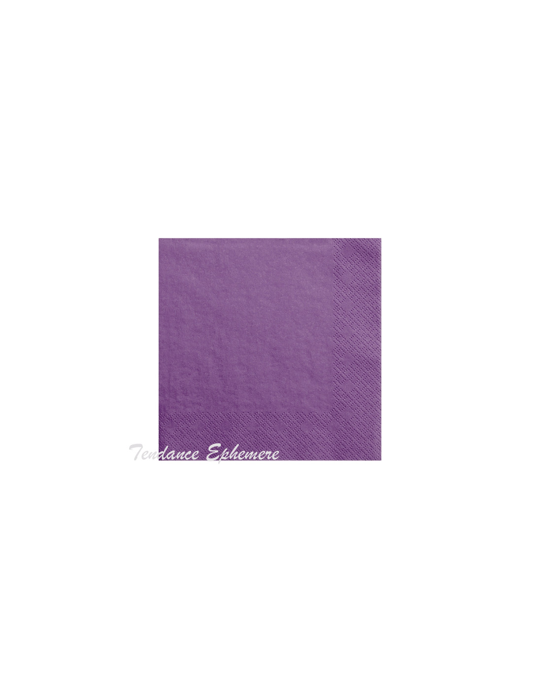 Serviette papier non tissée 40x40 Violet - Serviette - Jetable - Fournimag