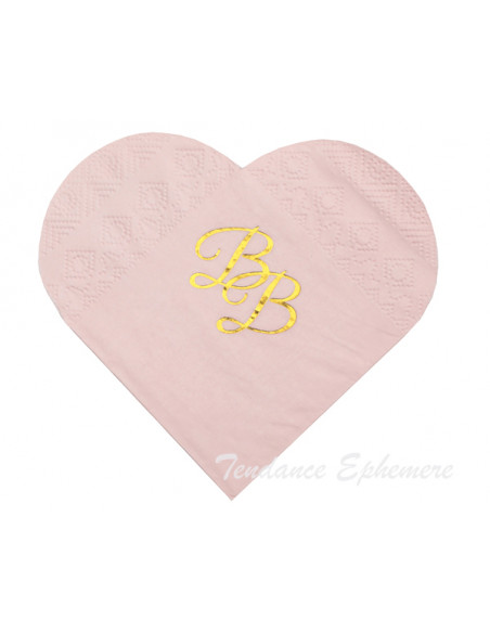 2 Serviette Papier BB Rose