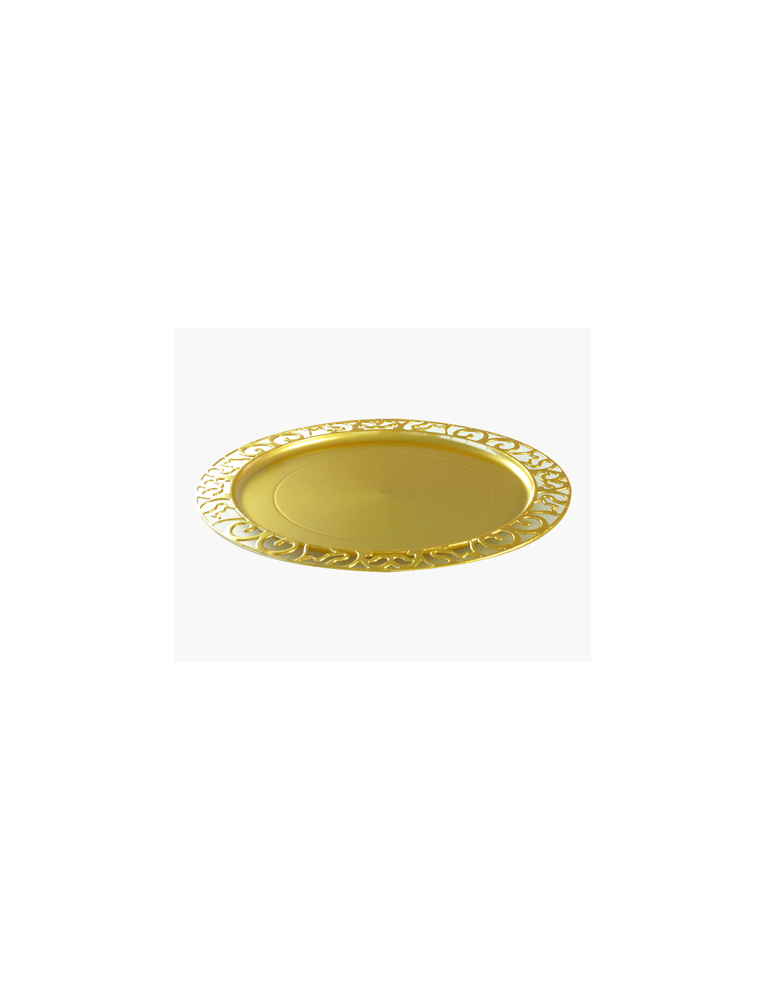 By Madee Lot de 60 assiettes en plastique doré | 30 assiettes plates et 30  assiettes à salade ou à dessert | Assiettes jetables en plastique de