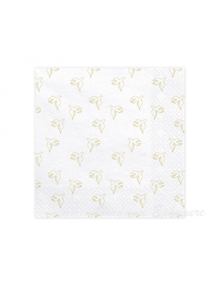 2 Serviette Papier Colombes Communion