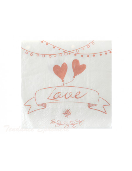 2 Serviette Papier Guinguette Vintage