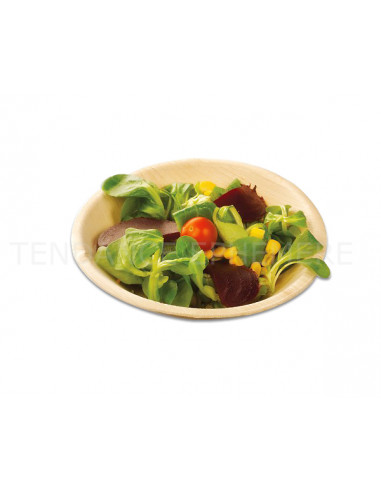 1 Assiette Biodégradable Palmier Creuse Ronde 16.5cm