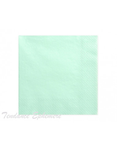 1 Serviette Papier Menthe 33cm