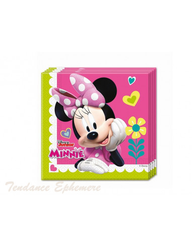 1 Serviette Papier Minnie Helpers