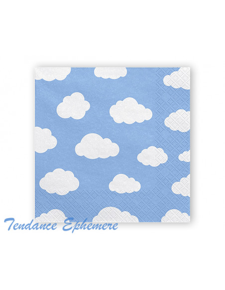 2 Serviette Papier Nuage