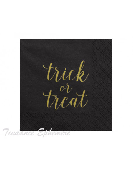 3 Serviette Papier Trick or Treat