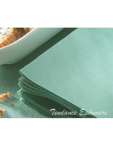 Serviette en papier Vert SAuge, vaisselle jetable - Badaboum