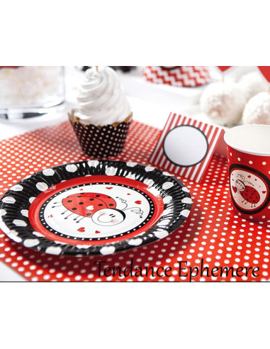 Set De Table Coccinelle Decoration De Table Anniversaire Fille Set De Table Coccinelle Decoration De Table Anniversaire Fille