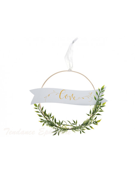 4 Suspension Mariage Love 25,5cm