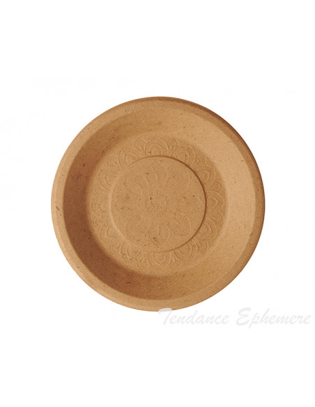 2 Assiette Biodégradable Résidu Agricole Ronde 25.5cm-50