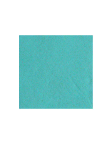 1 Serviette Intissée Turquoise 40cm - 50