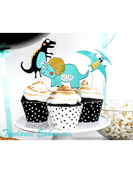 1 Topper Gateau Dinosaure 10,5cm