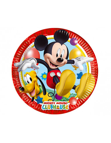 1 Assiette Carton Mickey Playfull 23cm