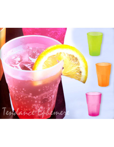 1 Verre Cocktail Fuchsia Effet Givré 30cl