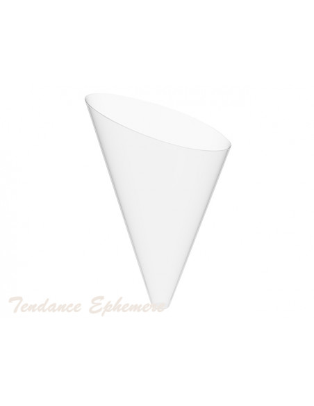 Verrine cone avec pied 7cl plastique (x100)