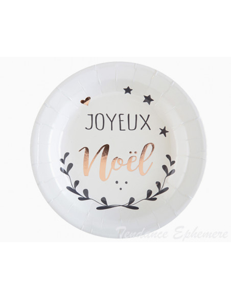 2 Assiette Carton C?ur de Noel 17,5cm