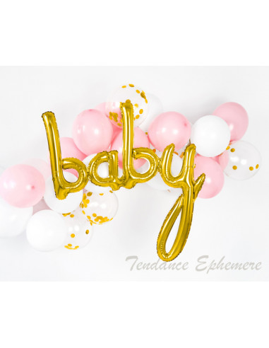 1 Ballon Aluminium Baby Or 75,5cm