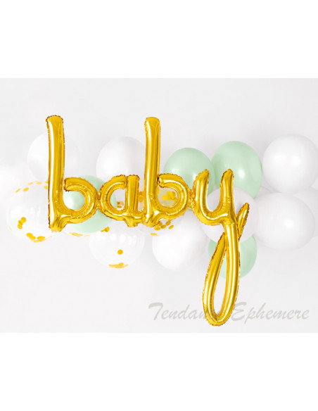 2 Ballon Aluminium Baby Or 75,5cm