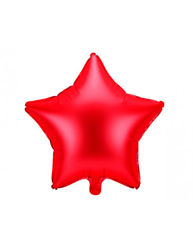 1 Ballon Etoile Rouge Mylar 48cm