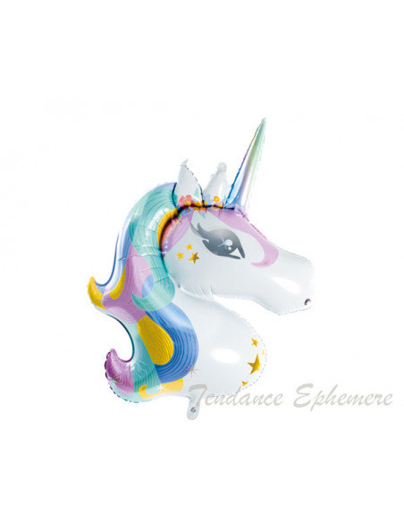 2 Ballon Aluminium Licorne 90cm