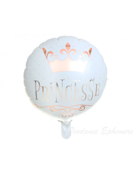 2 Ballon Aluminium Princesse Rose Gold 45cm