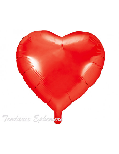 3 Ballon Aluminium Coeur Maxi Rouge 61cm