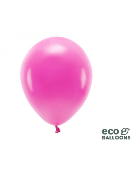 2 10 Ballons Latex Biodegradable Fuchsia 26cm