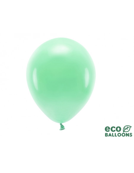 1 10 Ballons Latex Biodegradable Menthe 26cm